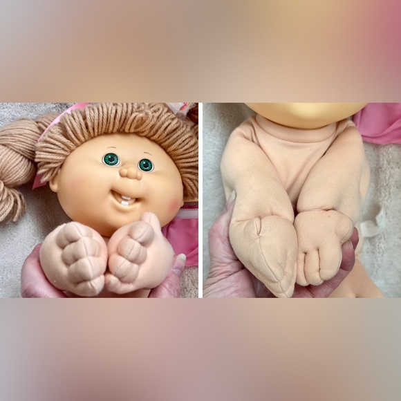 Cabbage patch doll green/sandy hair posable - Picture 10 of 14